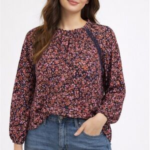 Terra & Sky Multicolor Floral Blouse